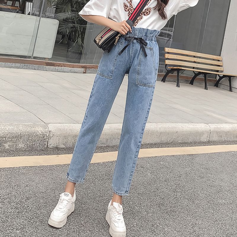 high waisted loose denim jeans