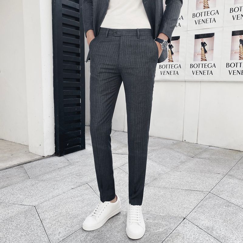Striped suit pants mens Clearance