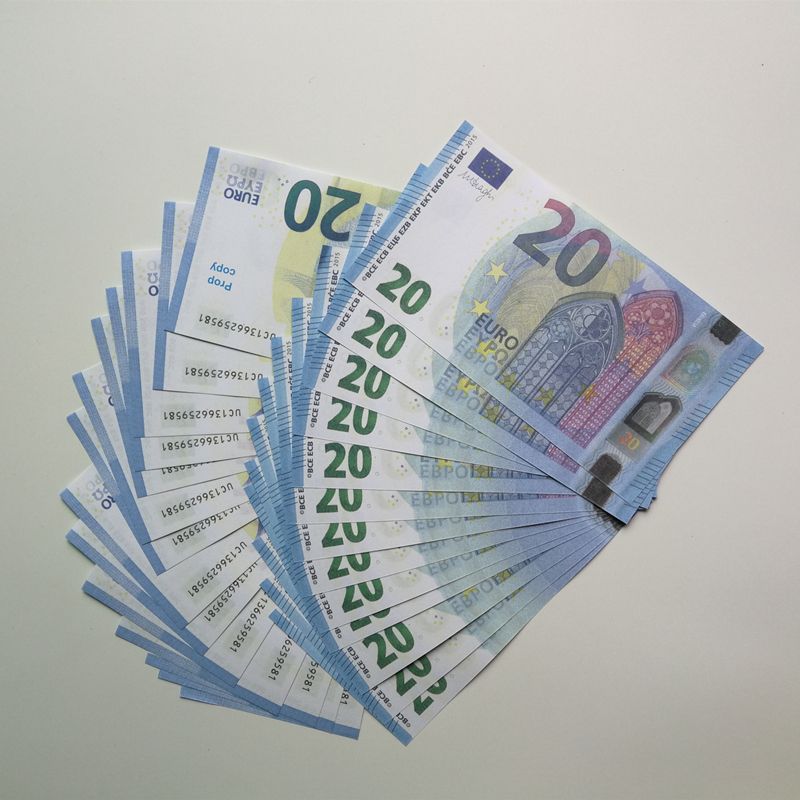 Prop Money 500 Euro Bills Realistic, Play Money One Stack 100 Pcs for Movie  Props, Kids and Party