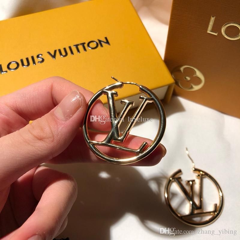 L Hoop Earrings Luxury Letter Cart Orecchini Circle Famous Designer Jewelry  Women Stud Earring Fashion Big Hoop Resille Earings From Samyiyi, $69.35