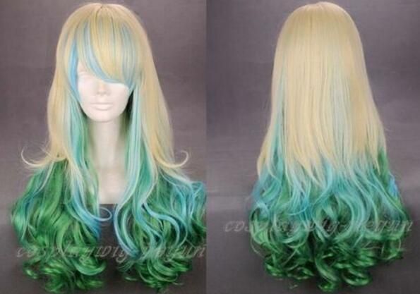 Free Shippin 26 Fun Multi Color Blonde Blue Green Lolita