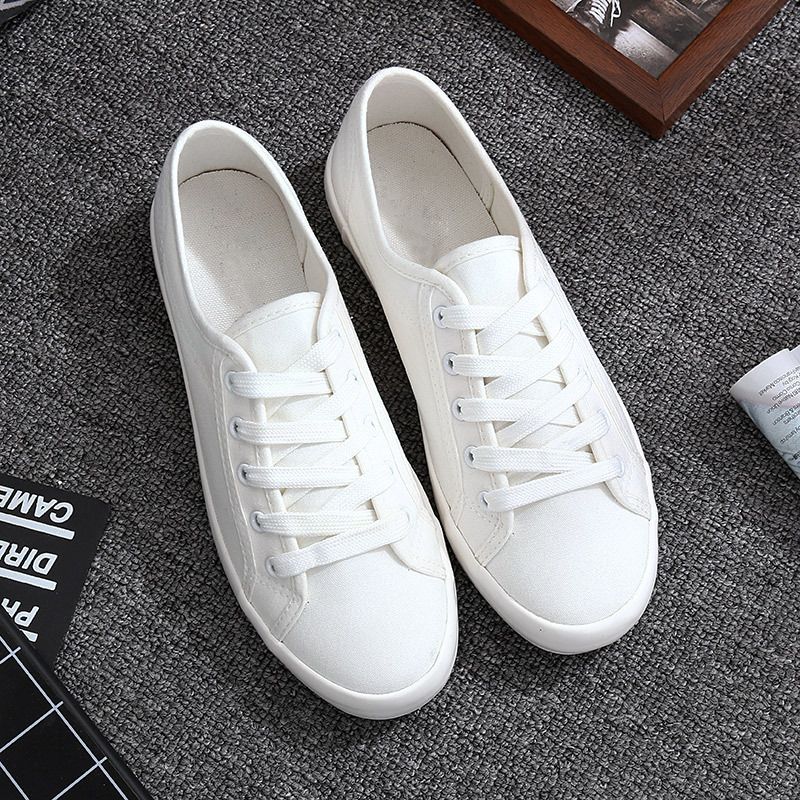 womens white canvas shoes lace up sneakers
