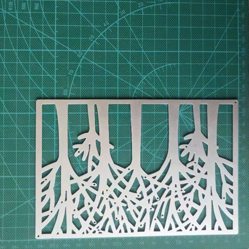 Forest Tree Pole Design Metal Cutting Dies For DIY Scrapbooking Album Card PT