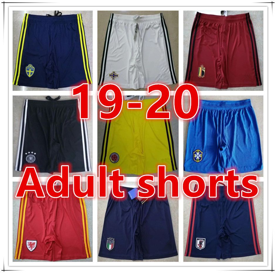 19 para hombre del nacional de de Jersey del fútbol shorts del fútbol