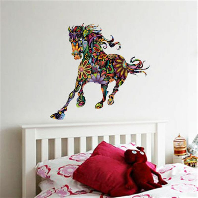 Compre Wall Cabeza De Caballo Calcomanias De Pared De Pvc Caballo