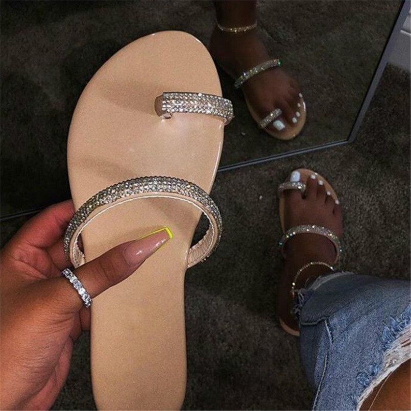 diamond flat sandals