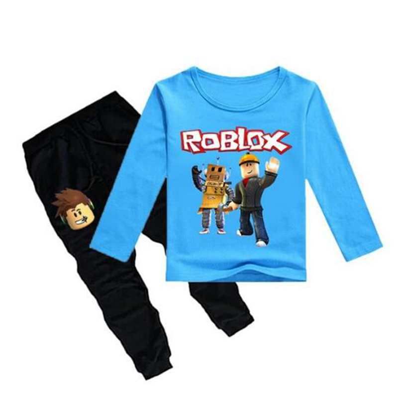 2020 Kids Pajamas Children Sleepwear Baby Underwear Set Boys Girls Roblox Game Sports Suit Cotton Nightwear Tops Pant Leisure From Zlf999 13 67 Dhgate Com - roblox boy pajamas codes