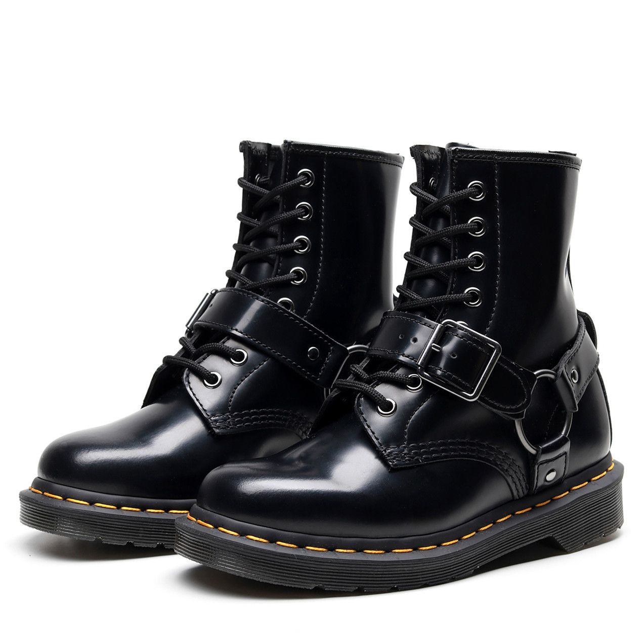black martin boots