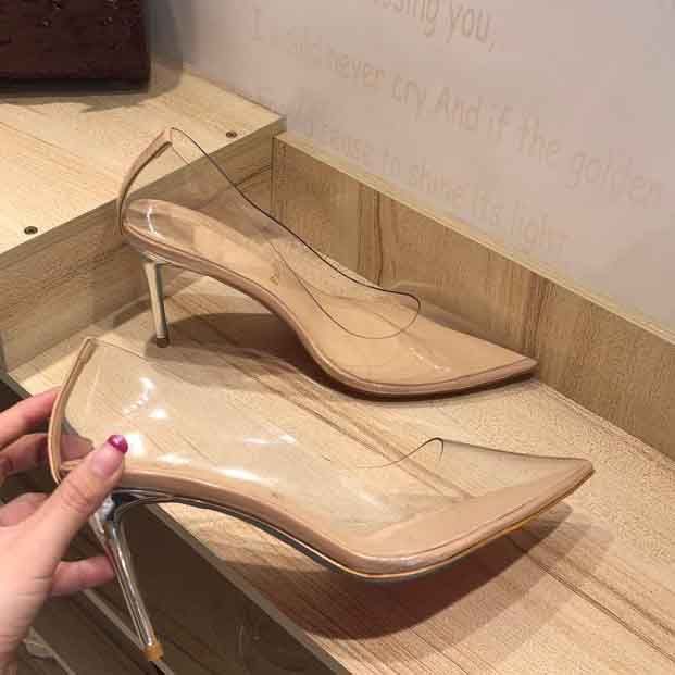 red bottom clear cover