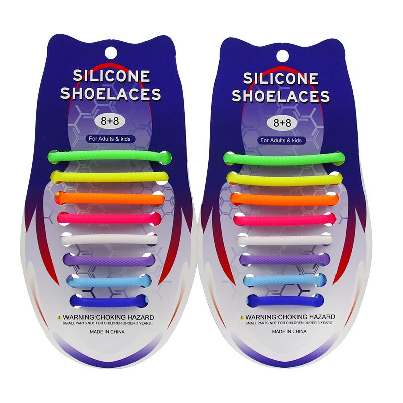 Fácil de Encaje Sin Atar Elástico Silicona Resbalón en Zapatillas Cordones 20 Piezas-Púrpura 