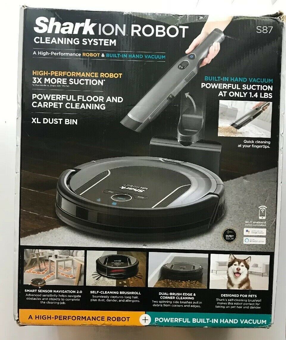Aspiradora Iq Robot Shark Rv1100vrus Color Negro Inalámbrica Con Wi-Fi  Reacondicionada | Coppel.com