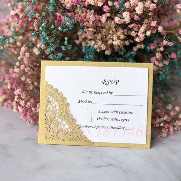 Acheter Rsvp Carte De Mariage Cartes De Voeux Invitation Texte