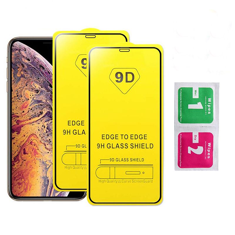9D Full Cover Tempered Glass Phone Screen Protector For Iphone 11 Pro