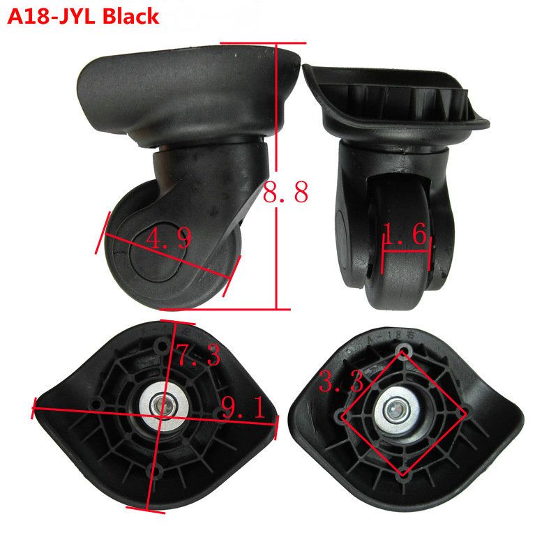 types of luggage wheels