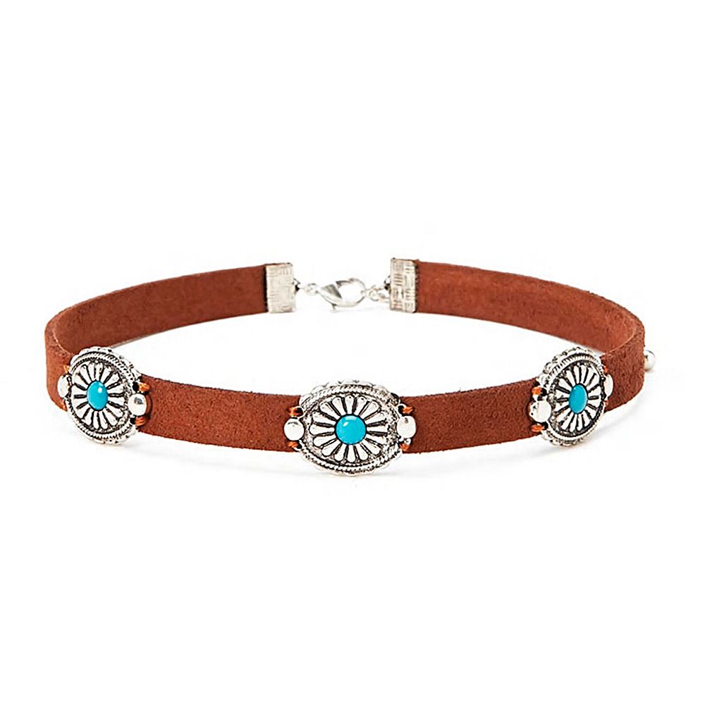 brown tie choker