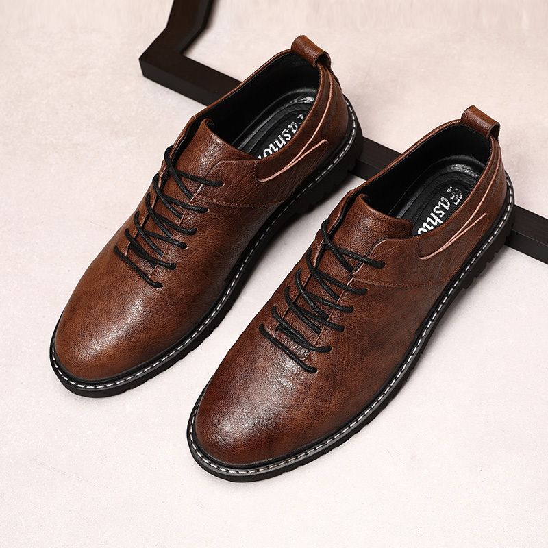 pure leather loafer shoes