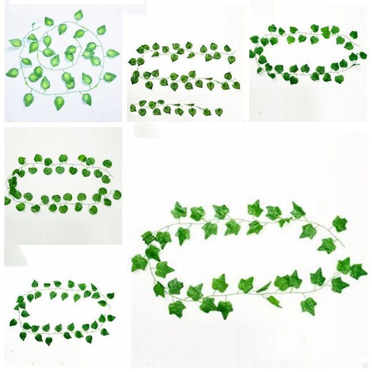2021 Artificial Greenery Artificial Plants Leaves Hanging Vine Leaves
