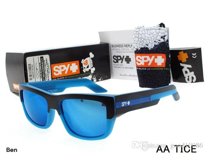 Top Quality Big Size Pilot Kaka Design Mens Womens Lunettes de soleil Spy Ken Block Signature Ken Block Gear