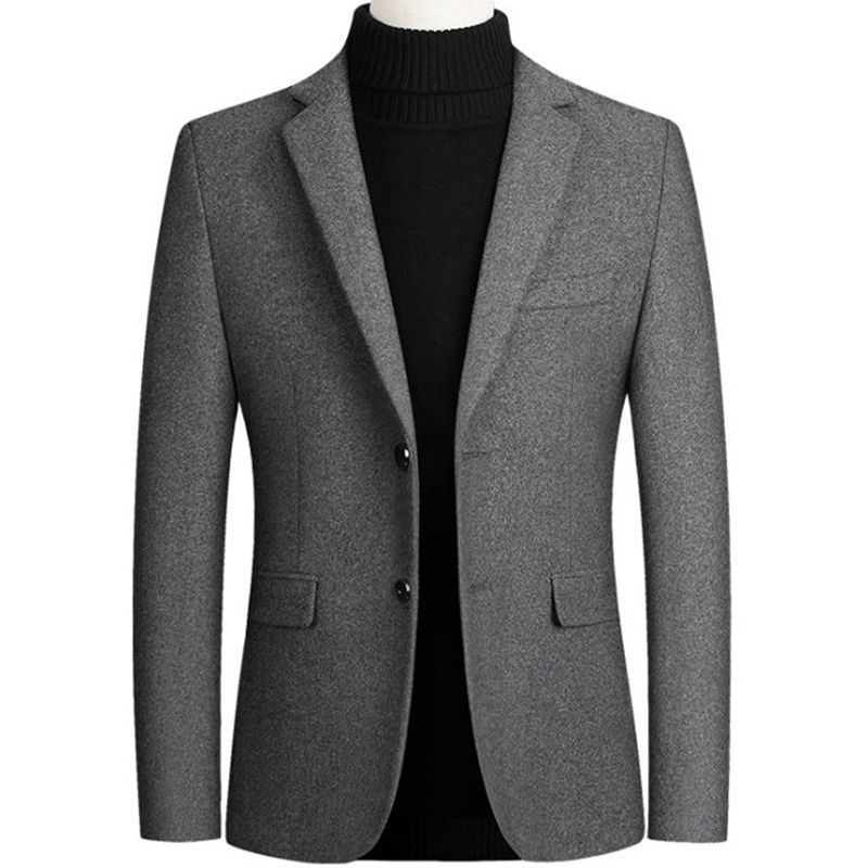 Compra Los Nuevos Hombres De Lana Ocasional De La Chaqueta De Visita  Delgada Del Partido Blazers Fit / Trajes De Boda Vestido De Lana Chaquetas  Chaquetas Terno Masculino Completa Barato | Entrega