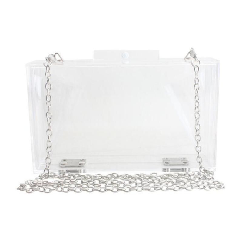 acrylic evening clutch