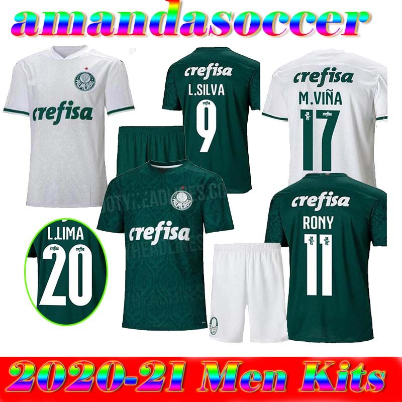 2020 ADULTE KIT 2020 Palmeiras FOOTBALL 2021 DUDU Camisa ...