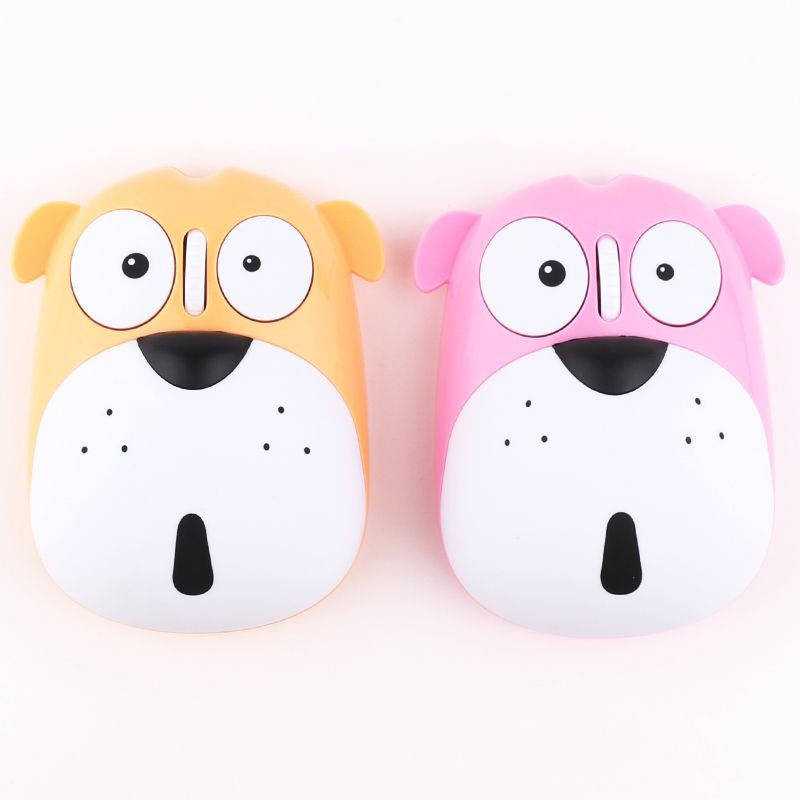 2019 Candy Color Ultra Thin Wireless Mouse Luck Dog Mouse Usb Optical Wireless Mouse Computer Tablet Pc Laptop Mice With Retail Packag From Girls