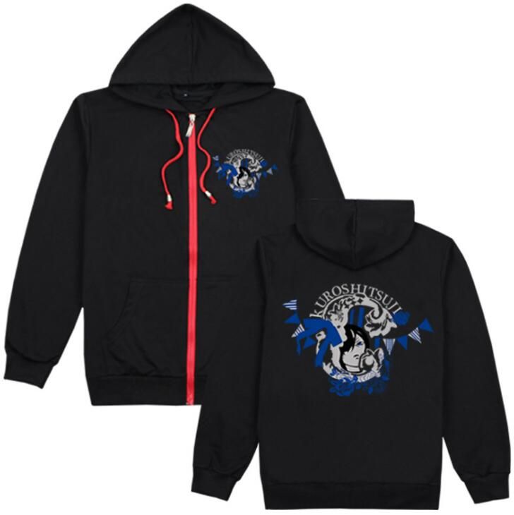 Black Butler Ciel Sebastian Printing Long Sleeve Jacket Cosplay