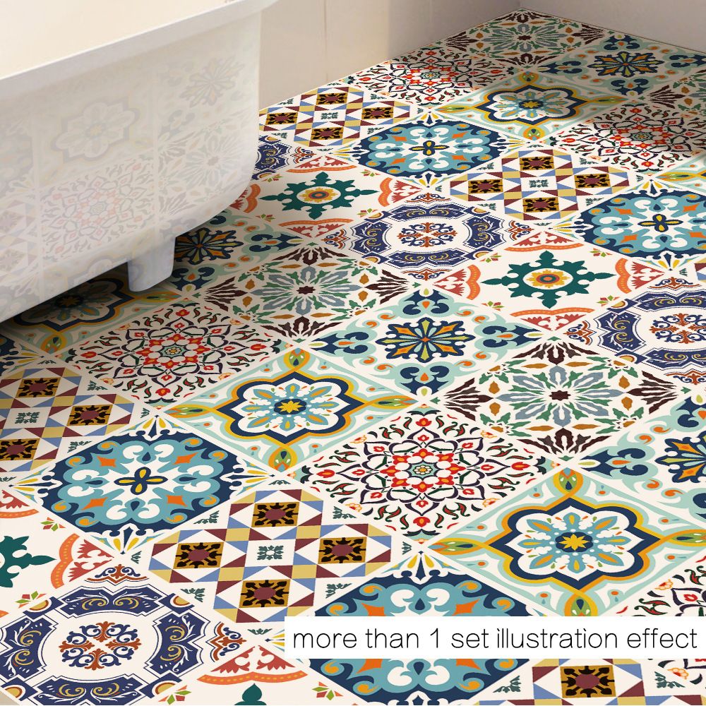 39.4x39.4Inch Terracotta Inspired Tile Stickers Kitchen And - 39.4x39.4Inch Terracotta Inspired Tile Stickers Kitchen And