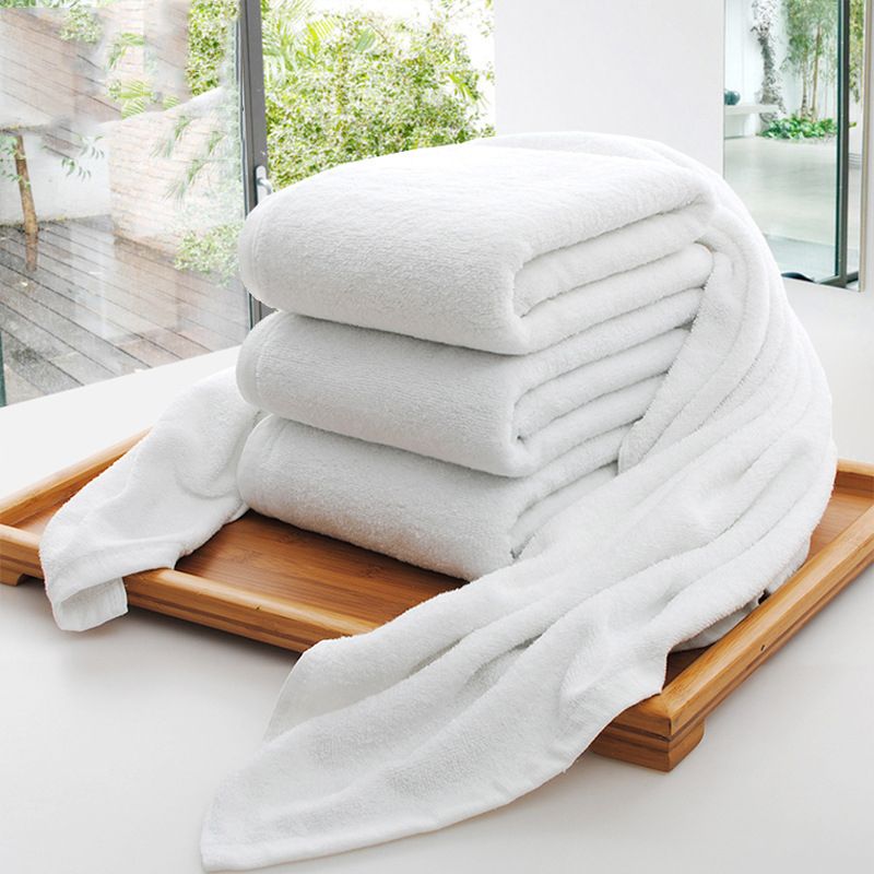 2020 Wholesale Hotel Bath Towels Guest House 100 Cotton White Towel