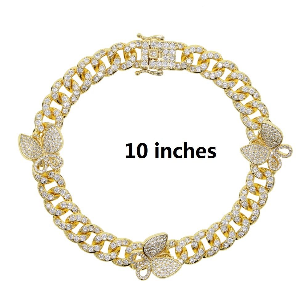 Guld anklet 25cm