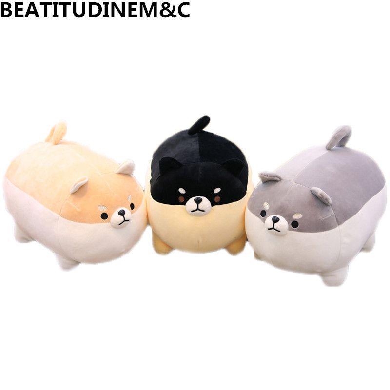 black shiba inu stuffed animal