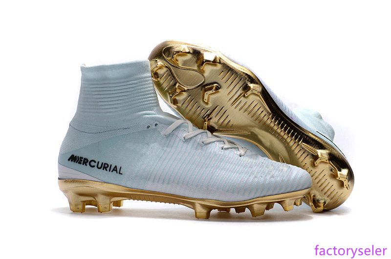 boys gold football cleats