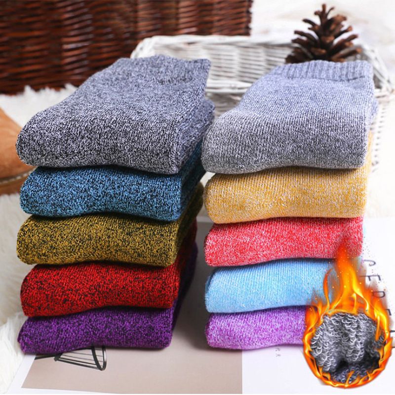 2020 Newest Women Winter Wool Socks Heavy Thermal Thick Warm Cotton Boot Socks Christmas Slipper Stockings For Girls