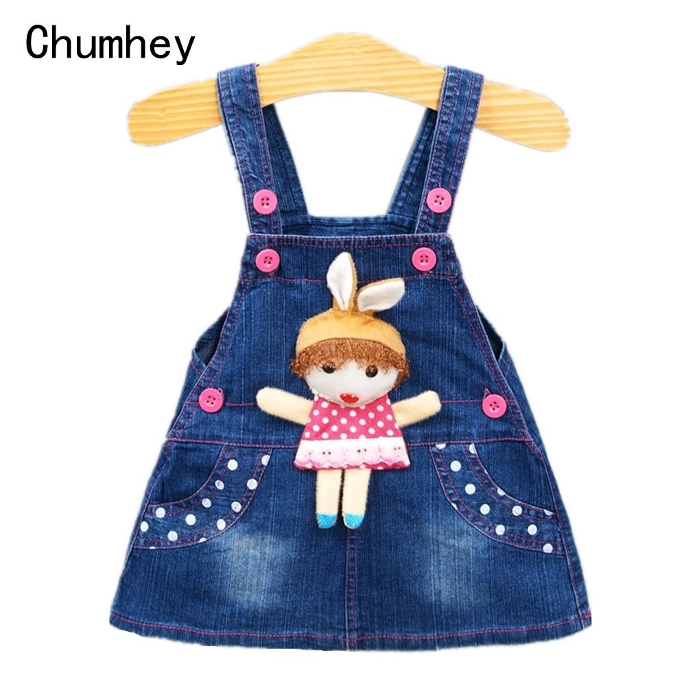 kids denim pinafore