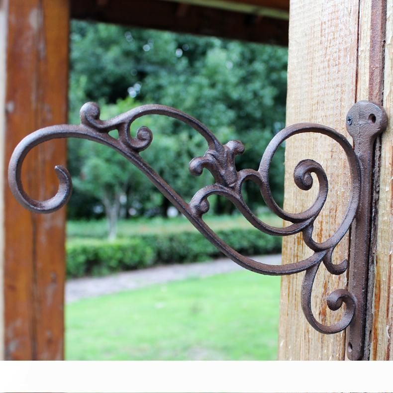 wrought iron hanging brackets