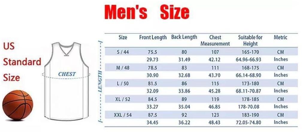 Mitchell And Ness Basketball Jersey Size Chart