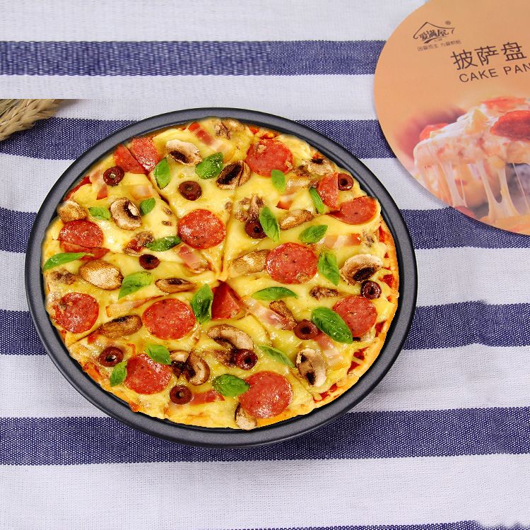 satin al toptan pisirme araclari karbon celik yapismaz pizza pisirme kaplari farkli boyutlari 6 10 inc pasta araclari pizza kalip tavalar kek tl42 34