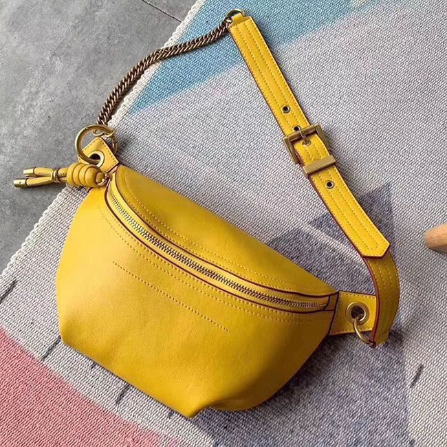 leather waist bag women