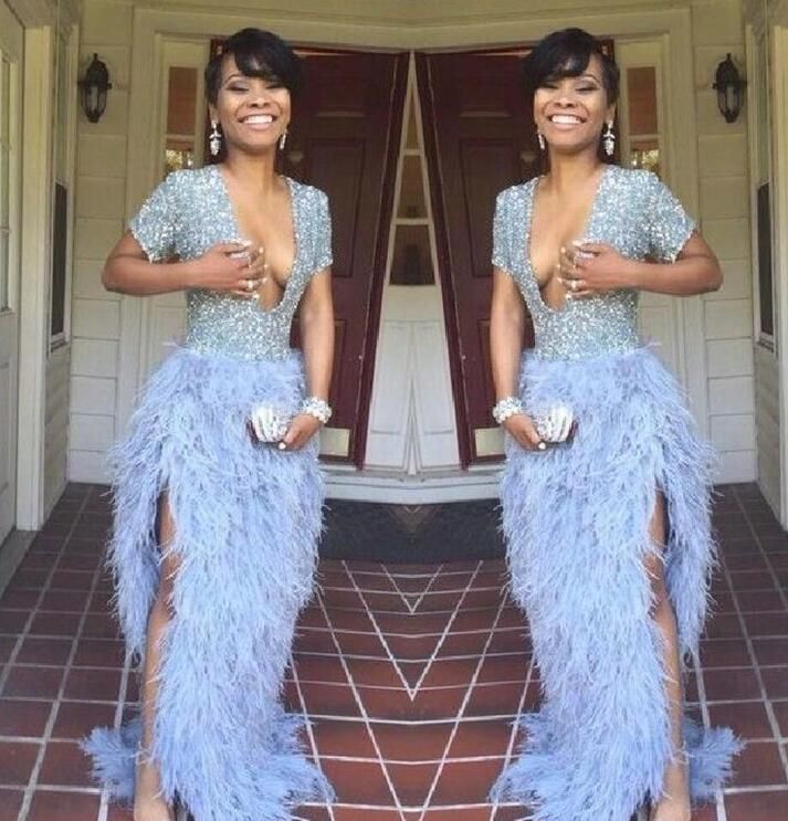 Lavender Feather Skirt 2021 Prom ...