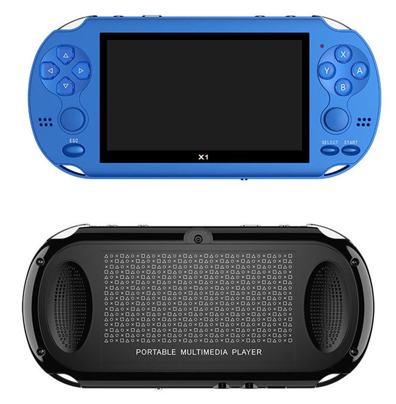 X1 4.3 Inch Game Console Nostalgic Classic Dual Shake Game Console 8G