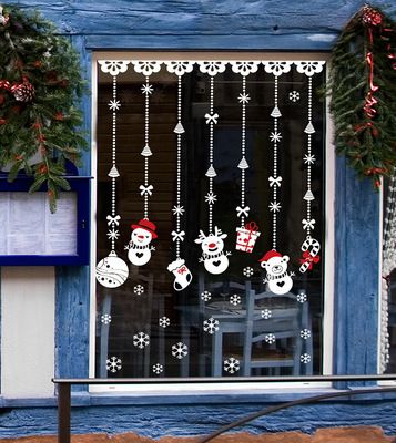 Compre 2019 Nuevas Pegatinas De Pared De Moda Decoraciones Navideñas Etiqueta De La Ventana Decoración De Navidad Para El Hogar Decoración De Navidad