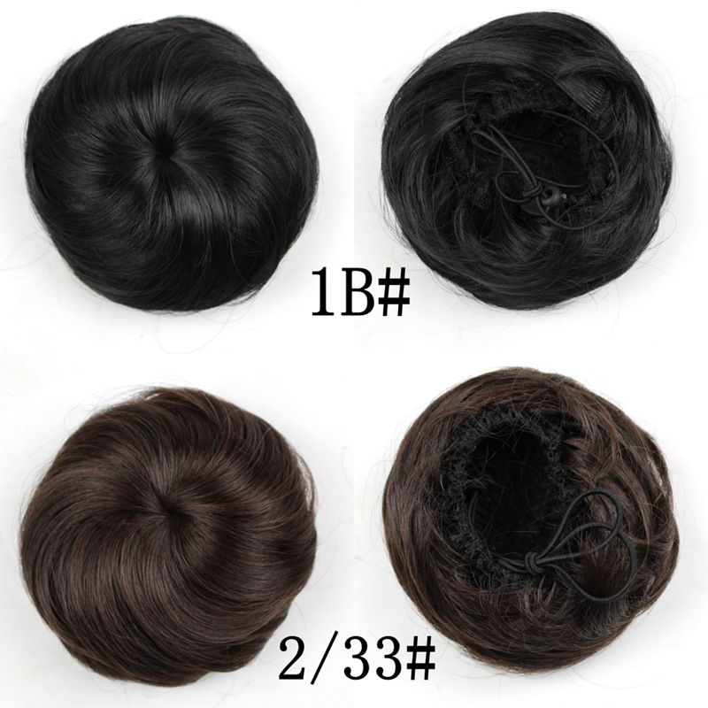 Hair Bun Hairpiece Dark Brown Messy Bun Hair Women S Updo