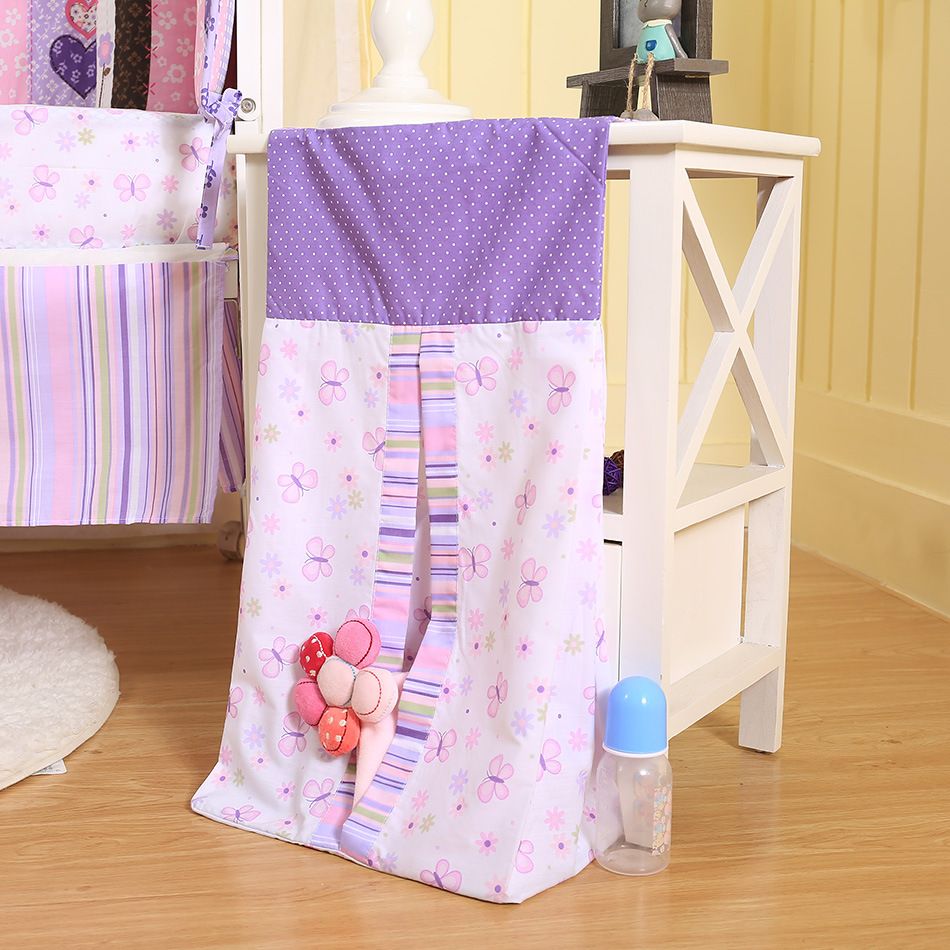 Baby Bettw/äsche Set 3PCS Kinderbett Gr/ö/ße Kissen Bettbezug Nestchen 140x70CM Rosa