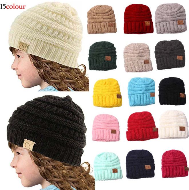 Winter Knitting Wool Warm Hat For Babies Daily Slouchy Beanie Skull Cap Sikye Warm Crochet Winter Wool Knit Ski Beanie Ouc40b Trilby Mens Hats From