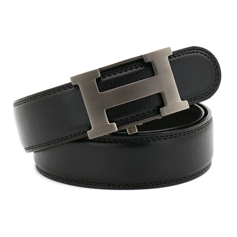 Bostanten 2x Homme Cuir Ceinture Automatique Boucle Jeans Ceintures Réglable sangle Men Belt Set