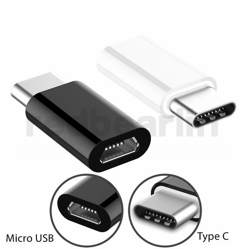 USB-C 3.1 Tipo C Hembra a Micro USB B Macho Convertidor Adaptador OTG sin Carga
