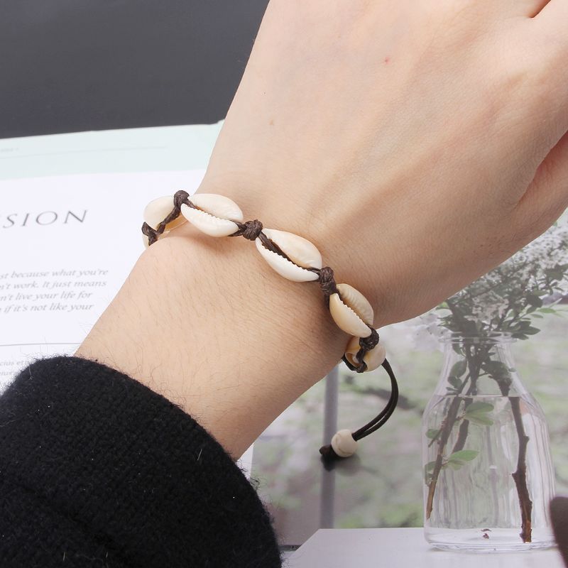 2021 Natural Cowrie Shell Anklet Bracelets Handmade Hawaiian Beach