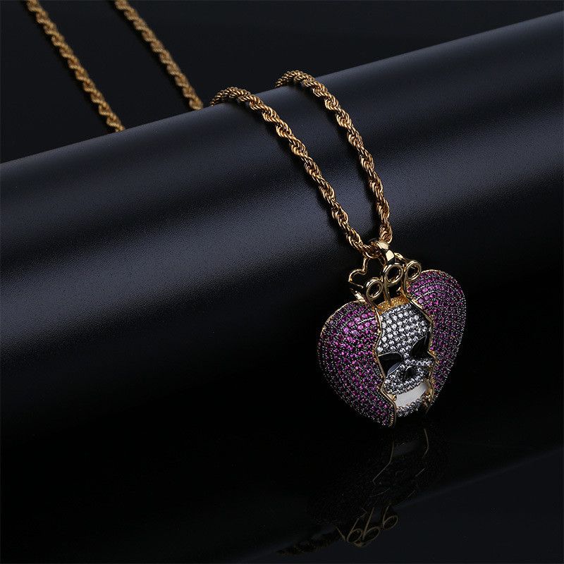 skull necklace womens