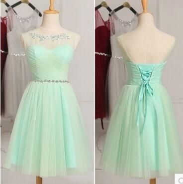 mint green junior bridesmaid dresses