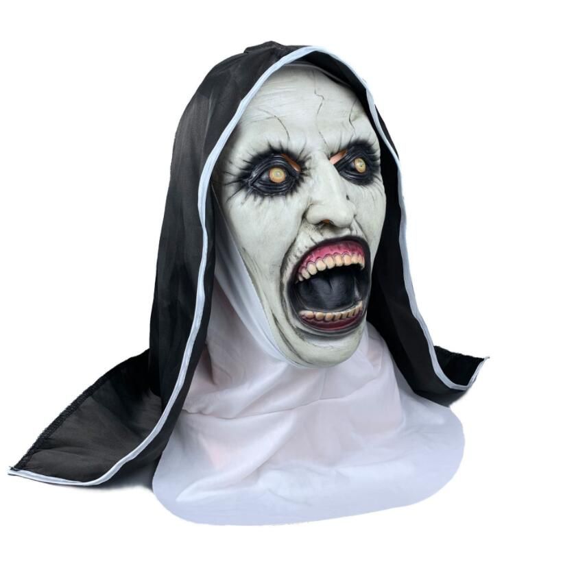 The Nun Valak Mask Cosplay The Conjuring Scary LED Horror Halloween Props